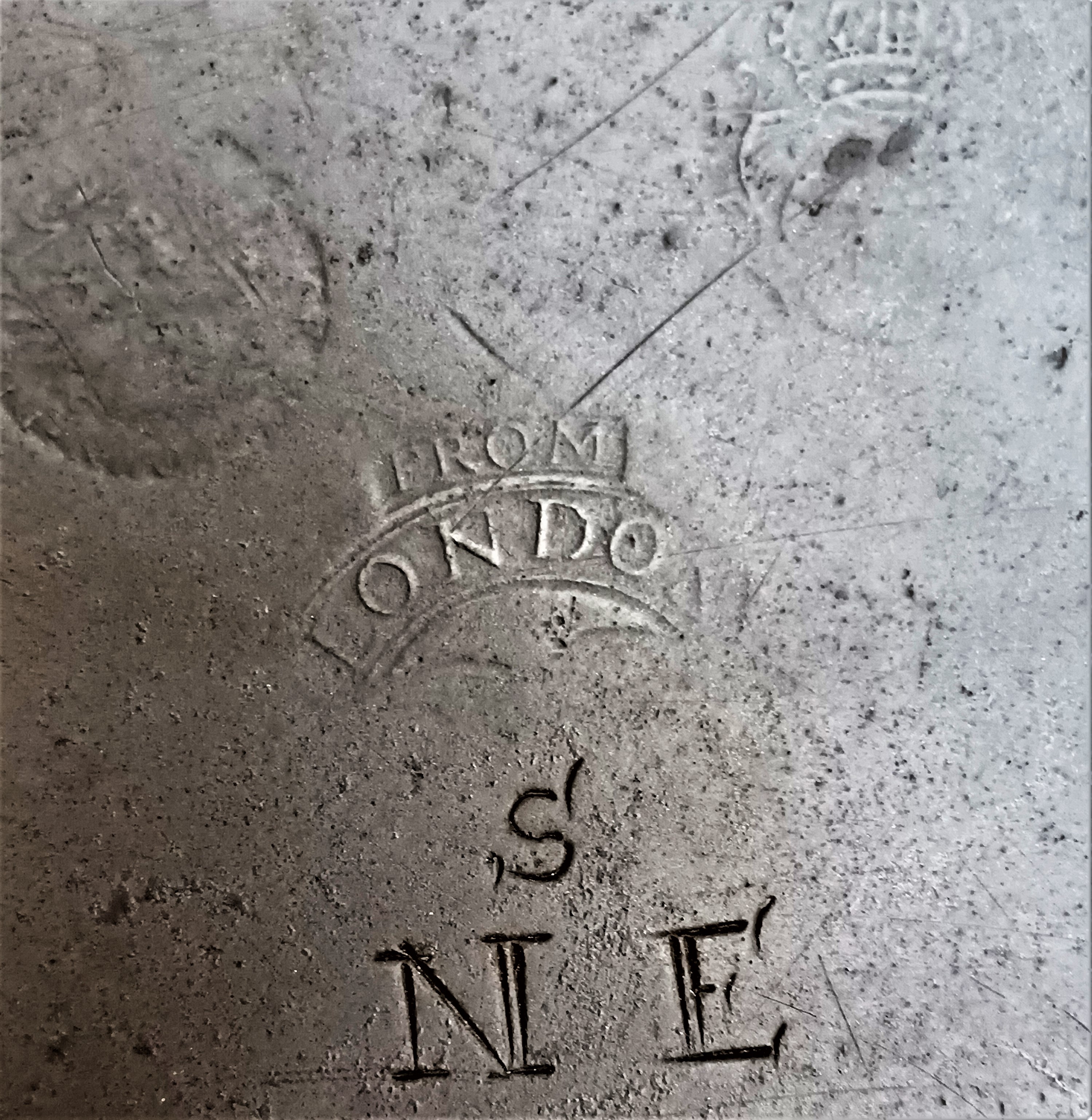 Antique English Georgian Pewter Dish / Charger - Image 4